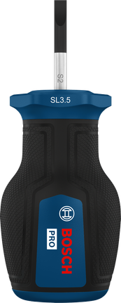 Tua vít đầu ngắn Bosch PRO SL 0,6 x 3,5 x 25 mm.